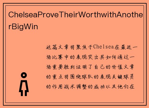 ChelseaProveTheirWorthwithAnotherBigWin